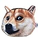 HOT SEAL Doge Coin Purse Creative Funny Lifelike Animals 3d Printed Little Gift (Akita)