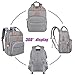 HOKEKI Diaper Bag Backpack, Multifunction Travel Fashion Backpack Maternity Baby Nappy Changing Bags, an Extra Waterproof Changing Pad, Large Capacity, Gray