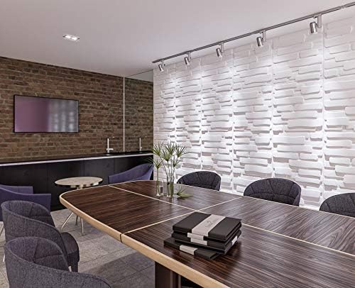 3D Decorative Wall Panels/Paintable Plant Fiber Design/Textured Eco Friendly Modern Wall Decor for TV Walls/Bedroom/Living Room Sofa