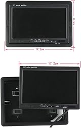 ZhanHongXiang AHD 1080P 7" Monitor Backup Camera Kit IR Night Vision 12-24V view 4