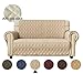 Ameritex Loveseat Cover Water-Resistant Quilted Furniture Protector with Back Nonslip Paws Slipcover for Dogs, Kids, Pets Loveseat Slipcover Stay in Place for Leather (46
