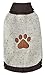 BINGPET Turtle Neck Dog Sweater - Brown Bone Pattern - Puppy Winter Warm Cloth for Small Medium Large Dogs
