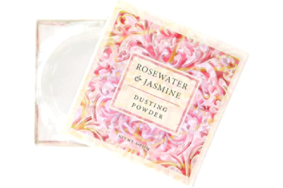 Greenwich Bay Trading Co. Dusting Powder, 4 Ounce, Rosewater & Jasmine