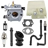 Butom MS260 Carburetor With Air Filter Buffer Fuel Line For Stihl 024 026 MS240 Chainsaw WT-194 1121 120 0611