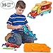 PREXTEX 35 Piece STEM Take-A-Part Do It Yourself Truck Carrier Tool Box with Racing Car and Realistic Lights and Sounds Great Toy for Boys and Girls
