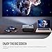 HD Projector, ABOX LED Mini Portable HDMI Projector, 1920 x 1080p Supported, HDMI/VGA/Micro SD/AV/USB, Laptop/TV Box/Phone/PS4 for Home Theater Entertainment
