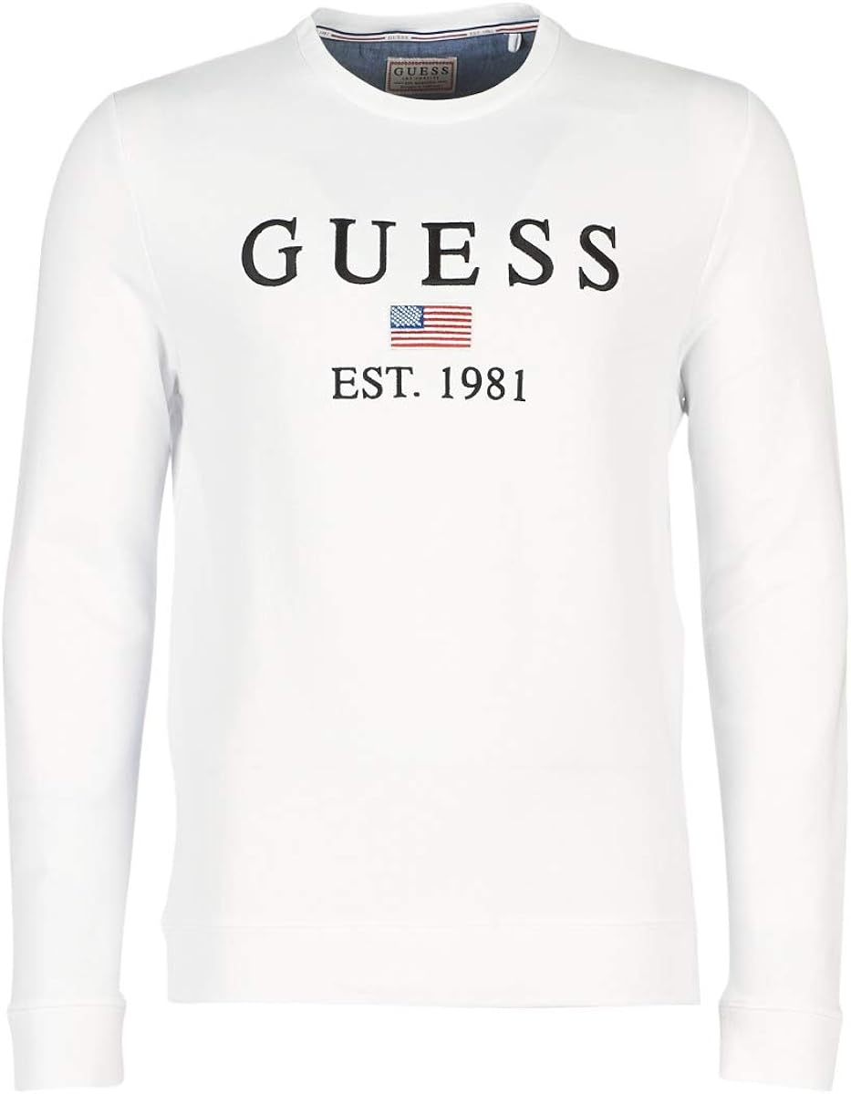 guess white crew neck