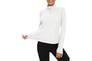 Ivicoer Workout Jackets For Women Athletic Zip Pullover Top With Thumb Holes