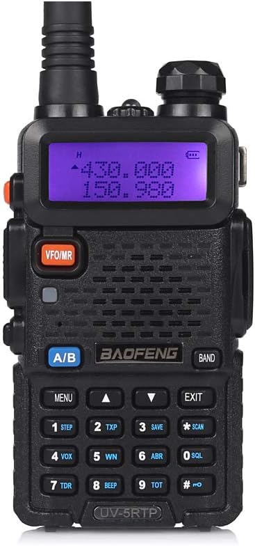 Baofeng UV-5RTP Tri-Power 8/4/1W Two-Way Radio Transceiver (Upgraded Version of UV-5R with Tri-Power), Dual Band 136-174/400-520MHz True 8W High Power Two-Way Radio