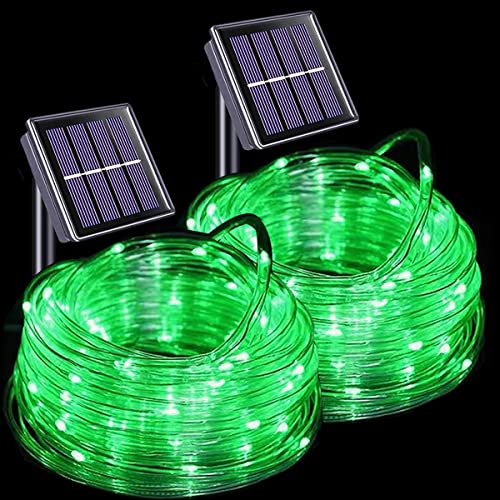 SOCO 2 Pack 120 LED Solar Rope Lights Outdoor,Each