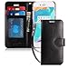 FYY Designed for iPhone SE Case 2022 (3rd Gen) / iPhone SE Case 2020 (2nd Gen) / iPhone 7 Case/iPhone 8 Case, Luxury PU Leather Wallet Phone Case with Card Holder Flip Kickstand Cover Black