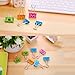 Coideal Smiling Binder Paper Clips - 40 Pcs 19mm Mini Colored Metal Fun Clip Clamps with Cute Smile Face Assorted Color for Office (0.75 inch, Small)