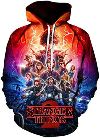 hope hoodies Funny Stranger Things Hoodies Print 3D Boy/Girl Hoodies Anime Men (hoodie01, l)