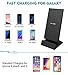 Wireless Charger for iphone X, Wireless Charging Pad Stand for Samsung Galaxy Note，9W Cell Phone Standard Charge for iPhone 8/8 Plus (AC Adapter Not Included) (Black)