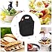 yookee home Lunch Bag Women Insulated Lunch Bag Kids Lunch Box for Men Lunchbox for Work Small Lunch Bag Reusable Lunch Tote Neoprene Lunch Bag Adult Lunch Box for Women Lunch Bags for Work Black