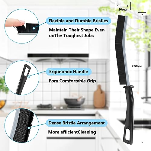 Gap Cleaning Brush, Bathroom Gap Cleaning Brush, 4PCS Crevice Cleaning Brush, Hard Bristle Brush for Cleaning, Dead Corners Multifunctional Brushes for Bathroom, Kitchen, Tiles, Window Slots (4)
