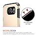 Galaxy S7 Case, Trianium [Protak Series] Ultra Protective Dual Layer TPU Bumper + Hard Polycarbonate Back Plate Heavy Duty Cover + Shock Absorbing for Samsung Galaxy S7 [Gold]
