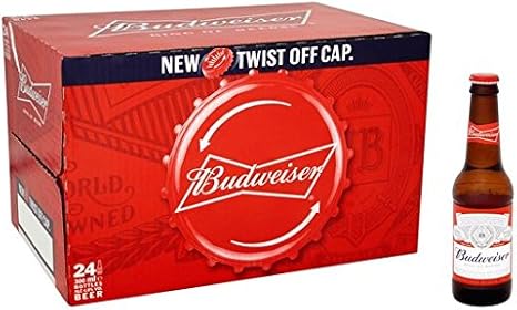 Botellas de cerveza Budweiser 24 x 300ml: Amazon.es: Alimentación y bebidas