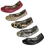 Me Too Womens Lore Ballet Flat Shoe