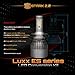 [Upgraded] Luxx ES Series - 80W All-in-One 360° LED Kit - Cool White 6000K 6K - Headlights Low and High Beam - 9,000 lm - H4 / HB2 / 9003