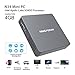 N34 Fanless Mini PC Desktop, Windows 10 Pro 64-Bit/4GB/64GB, Support M.2 SSD, Intel Celeron N3450 (up to 2.2 GHz) HD Graphics 500, 4K/1000M LAN/2.4G+5.8G WiFi/BT 4.0 [Dual Output - HDMI&VGA]