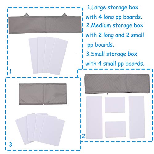 Mebbay Foldable Cloth Storage Box, Closet Dresser Drawer Organizer Divider Set, Cube Basket Bins Containers for Underwear, Bras, Socks, Ties, Lingerie Clothing