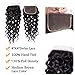 UNice Hair Icenu Series 8A Grade Brazilian Water Wave 3 Bundles with Lace Closure Free Part 100% Unprocessed Virgin Human Hair Weave Extensions (18 20 22+16 closure)