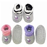 Infants/Toddler Soft Warm Cozy Fuzzy Slippers Non-Slip Lined Socks/Shoes