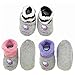 Infants/Toddler Soft Warm Cozy Fuzzy Slippers Non-Slip Lined Socks/Shoes