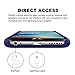iPhone 6 Case, BRIDGEGEN [Ultra Slim] Fit Skin PU Leather Back Case[Lightweight], Premium Leather overlay on Polycarbonate Back Case [Perfect-Fit] for iPhone 6 / iPhone 6S - Gem Blue