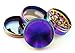 Chromium Crusher 1.6 Inch 4 Piece Tobacco Spice Herb Grinder - Pick Your Color... (Rainbow with Window)