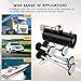 150DB Train Air Horn Kit, 4 Trumpet Train Horn Kit with 120 PSI Air Compressor 1.5 Gal Air Tank for Car Truck Train Van Boat