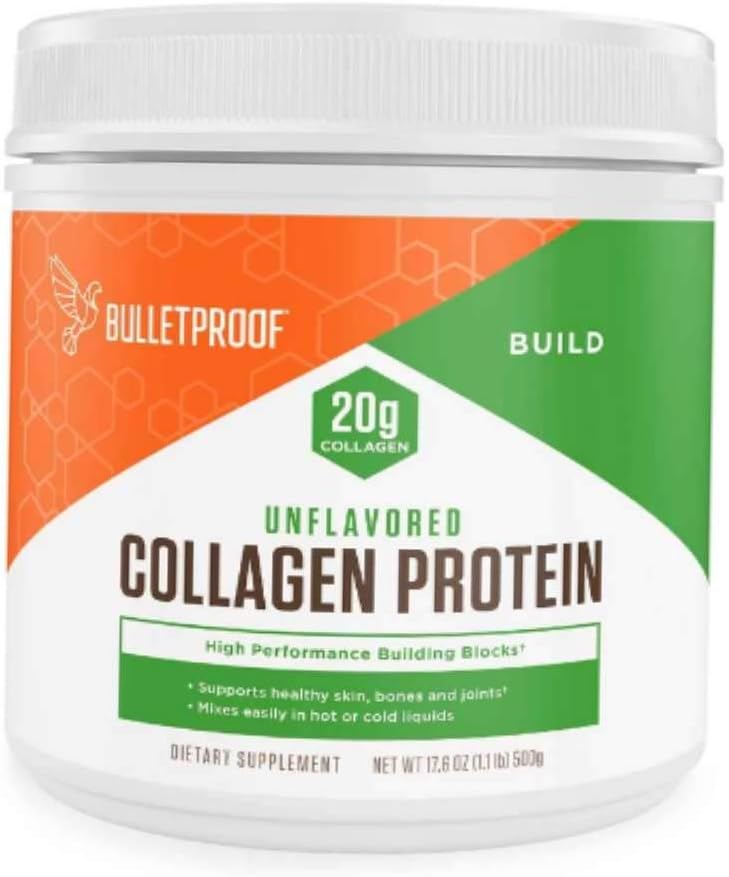 Bulletproof Collagen Protein Powder - Unflavored Hydrolyzed, Grass Fed, Pasture Raised, Ketogenic Diet, Amino Acid Building Blocks for High Performance (17.6 Ounces)