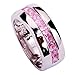 YAZILIND Women's Ring with Emerald Cut Big Stone Pink Cubic Zirconia CZ Silver Plated US Size 8 Wedding Party Gift