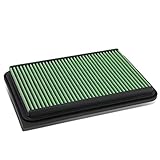 For Camry 2.4L 2.5L Reusable & Washable Replacement Engine High Flow Drop-in Air Filter (Green)