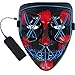 MeiGuiSha LED Halloween Light Up Purge Mask Women,Halloween Scary Cosplay Purge Mask LED for Festival Padrties (sage)