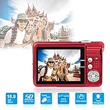 HD Mini Digital Camera with 2.7 Inch TFT LCD Display,Kids Childrens Point and Shoot Digital Video Cameras Red--Sports,Travel,Holiday,Birthday Present