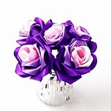 Sewing Craft Project Kit Gorgeous Satin Ribbon Rose Flower Handmade DIY Raw Material Package by 