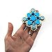 Fidget Hand Spinner Toy Stress Reducer - Finger Toy for Children and Adult (9 Gears Blue)