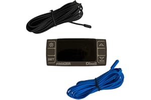 New Dixell Model: XR06CX-4N1F1 (for Freezers) Digital Temperature Control Panel Thermostat with 2 Temperature Probes Included 120v / Technician Ready by Xiltek… Gray