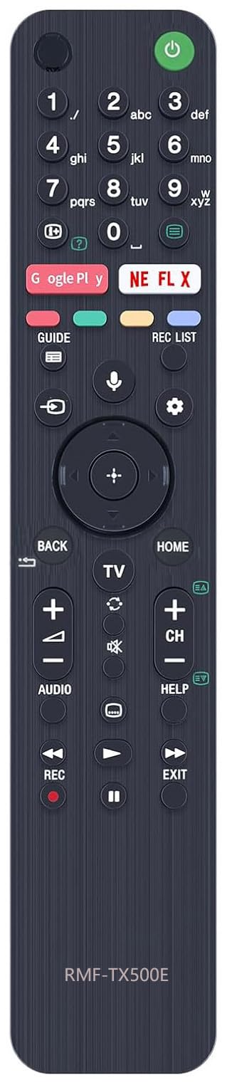 RMF-TX500E Universal Remote Control Compatible for Sony KD-55XH9505 KD-65XH8096 KD-49XH8196 KD-55XH8196 KD-55XH9005 KD-65XH9005 KD-49XH9505 KD-55A8 KE-55XH9296 KE-55A8 TV,Sub for RMF-TX600E