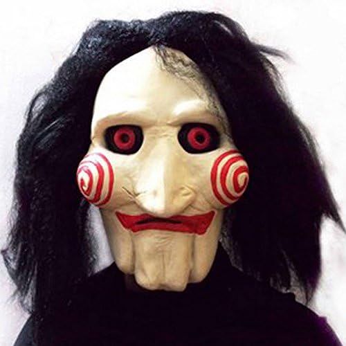 New Creepy Saw Billy Jigsaw Puppet Mask Halloween Party Cosplay Costume Prop