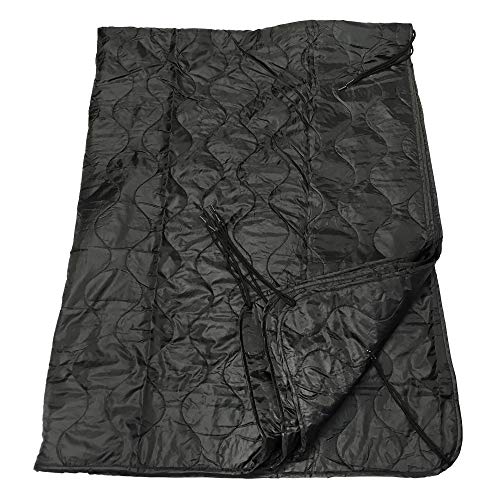 Acme Approved Military Grade Poncho Liner Blanket - Woobie (Black)
