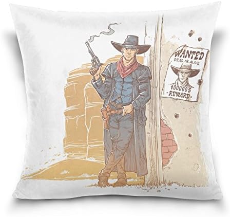 Blue Viper Robber With Smoking Gun Decorative Square Throw Pillow Case Cushion Cover for Sofa Bedroom Car Double-Sided Design 16 x 16 inch