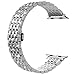 Wearlizer Compatible Apple Watch Band Women 38/40/41/42/44/45/49mm Crystal Rhinestone Diamond Band Luxury Stainless Steel Metal Bracelet Strap for iWatch Ultra Series 10 9 8 7 SE 6 5 4 3 2 1
