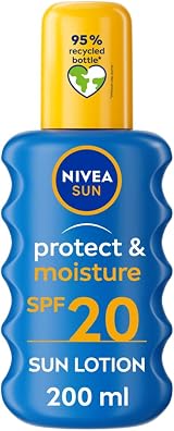 NIVEA Sun Protect & Moisture SPF 20 Lotion 200ml Vitamin C Hyaluron