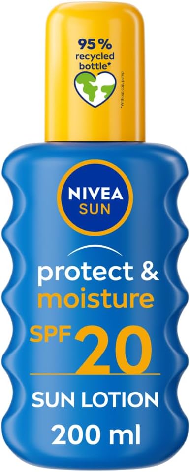 NIVEA Sun Protect & Moisture SPF 20 Lotion 200ml Vitamin C Hyaluron