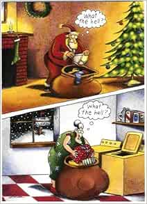 Far Side Christmas Cards Boxed Set (Santa): Gary Larson: Amazon.com: Books