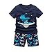 Boys Summer Pajamas B.GKAKA The Surfing Shark or Plane Short Kids Clothes