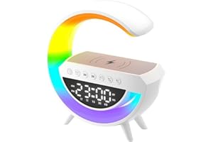 G3401 Cross-Border Speaker with Wirel Charging, Alarm Clock & Ambiance Light